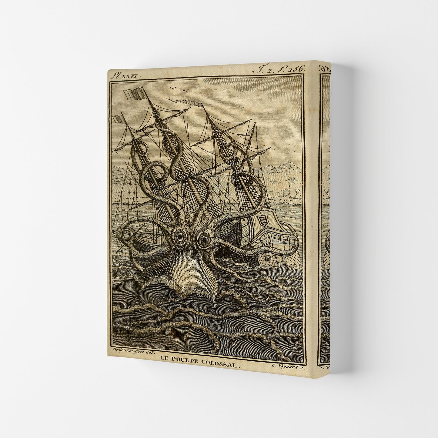 The Great Collossal Octopus Art Print by Jason Stanley Canvas