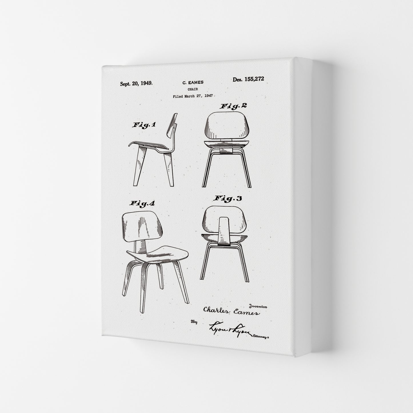 Chari Patent Art Print by Jason Stanley Canvas
