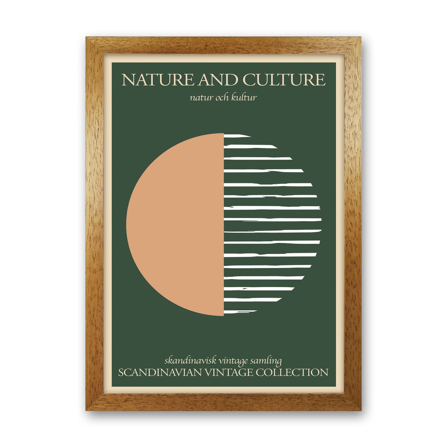 Nature And Culture Scandinavian Collection Art Print by Jason Stanley Oak Grain