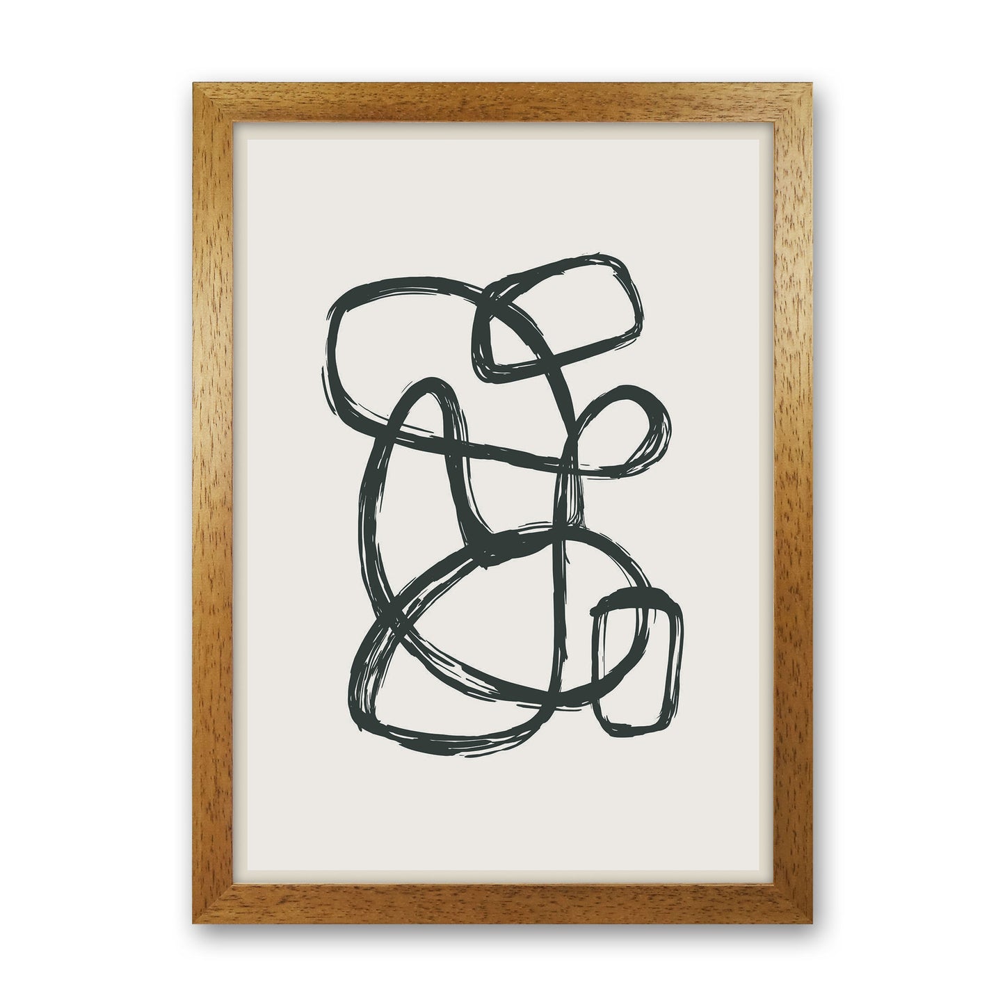 Modern Abstract Shapes 1 Art Print by Jason Stanley Oak Grain