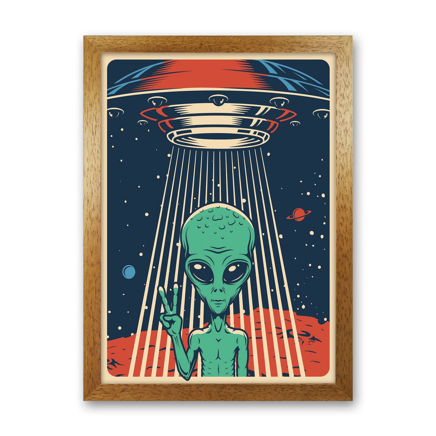 Outer Space Series - #5 Art Print by Jason Stanley Oak Grain