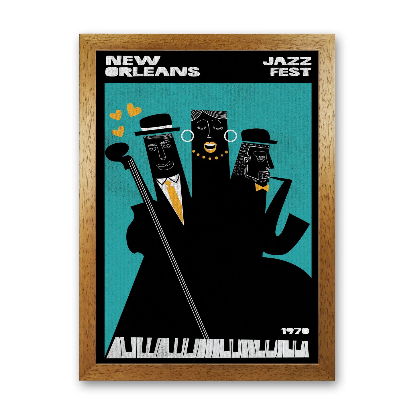New Orleans Jazz Fest Art Print by Jason Stanley Oak Grain