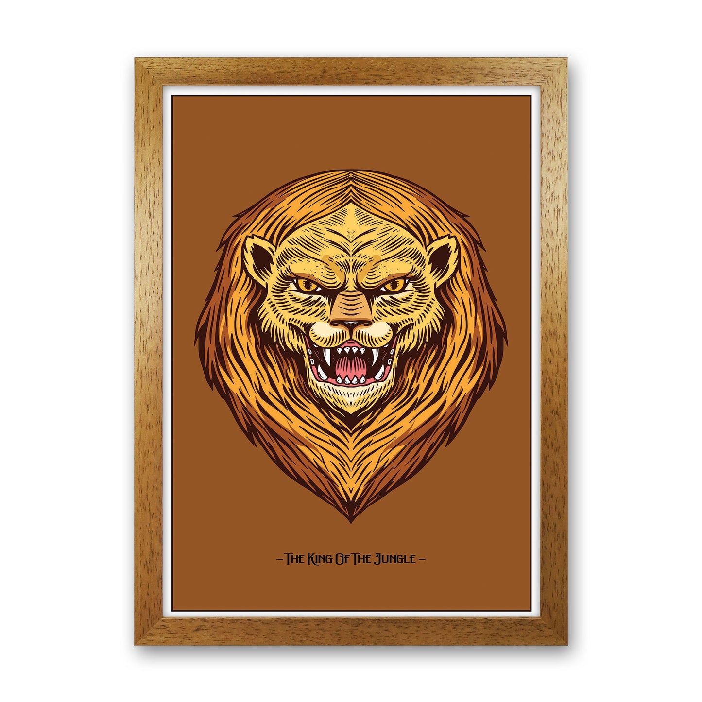 The King Of The Jungle Art Print by Jason Stanley Oak Grain