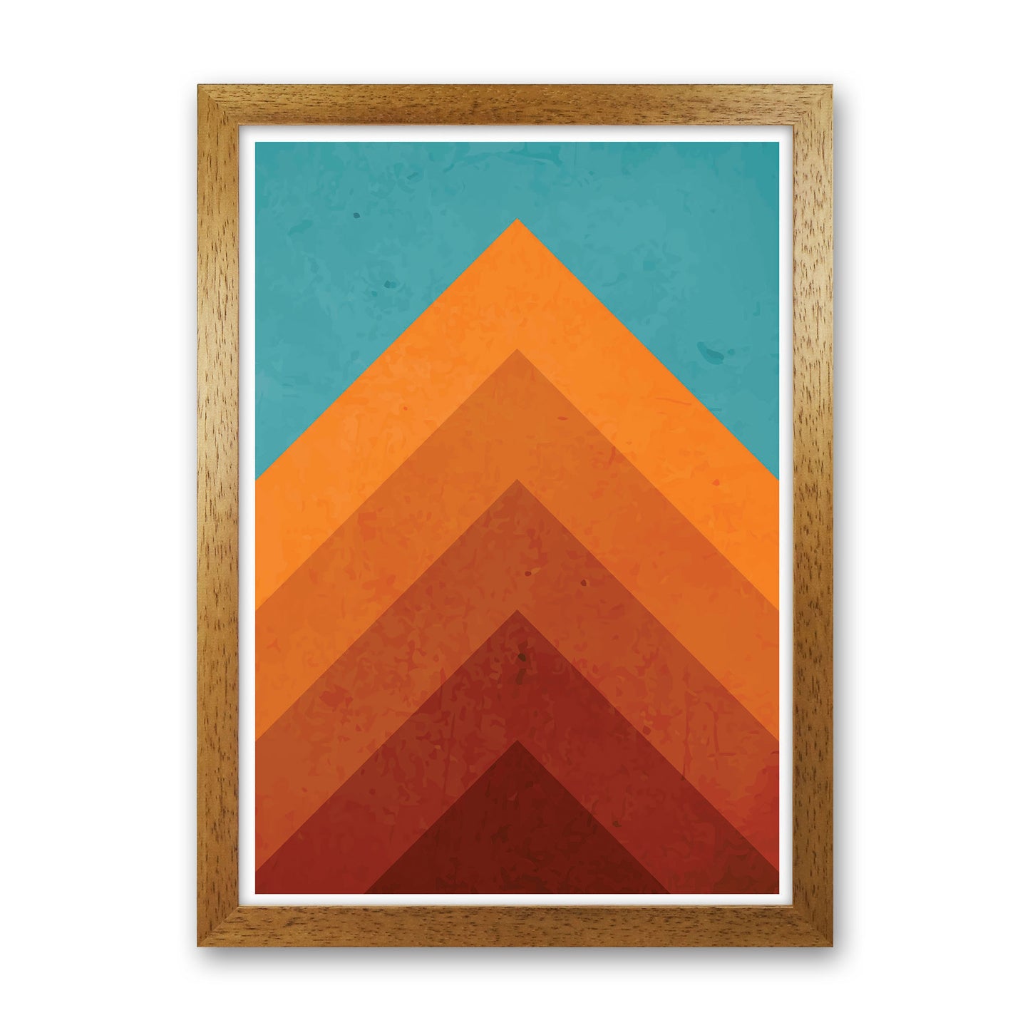 Orange Peak Mountain Art Print by Jason Stanley Oak Grain