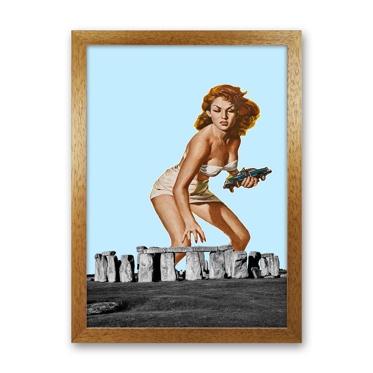 Attack On Stonehenge Art Print by Jason Stanley Oak Grain