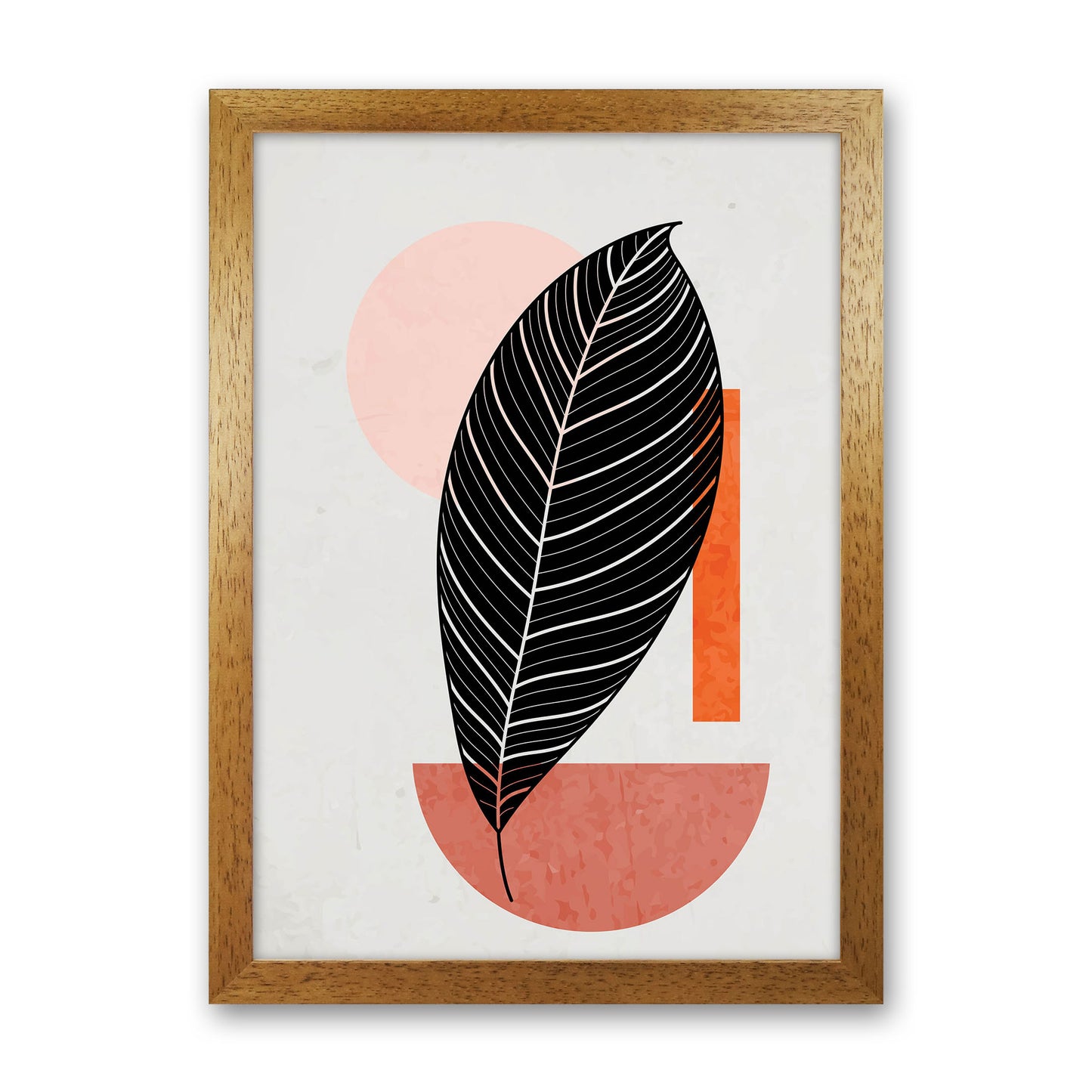 Abstract Leaf Vibe I Art Print by Jason Stanley Oak Grain