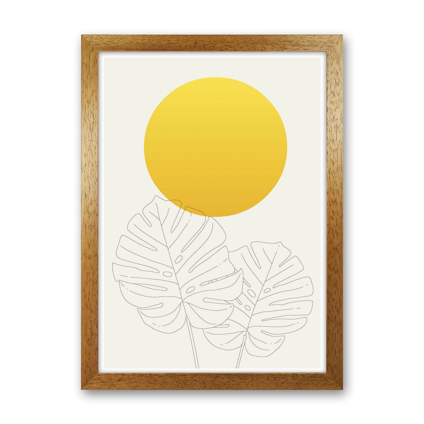Botanical Yellow 1 Art Print by Jason Stanley Oak Grain