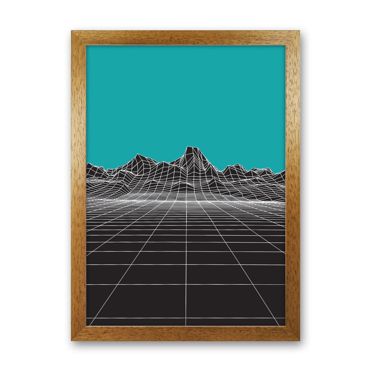 Line Mountains #3 Art Print by Jason Stanley Oak Grain