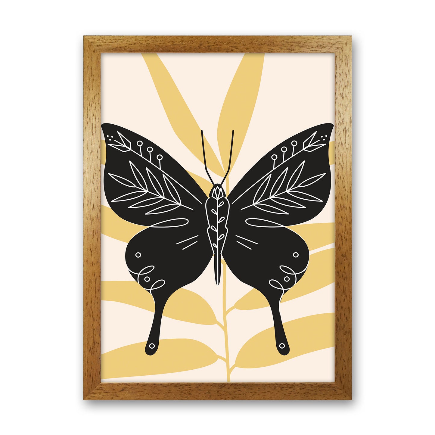 Abstract Butterfly Art Print by Jason Stanley Oak Grain