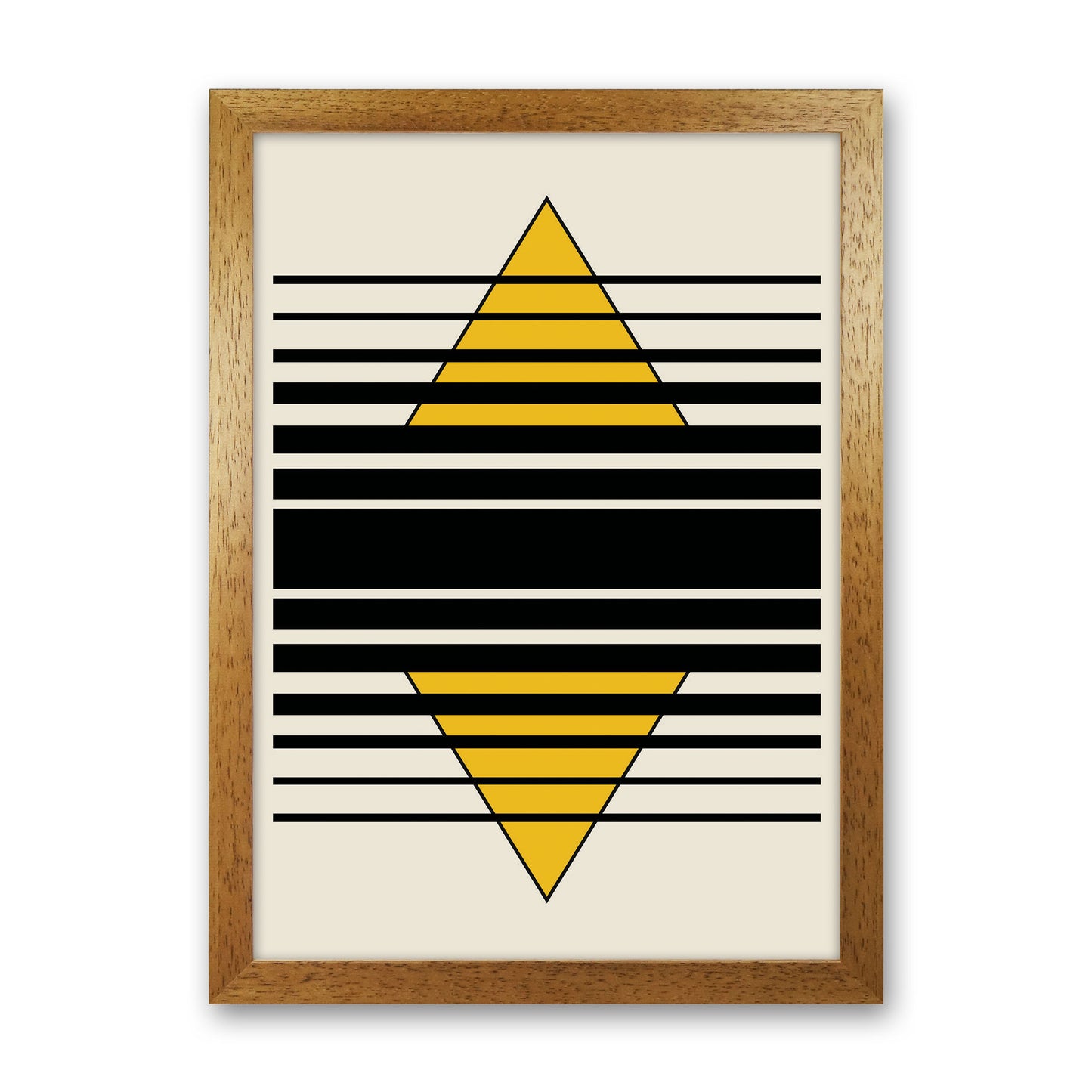 Geometric Pyramid Art Print by Jason Stanley Oak Grain