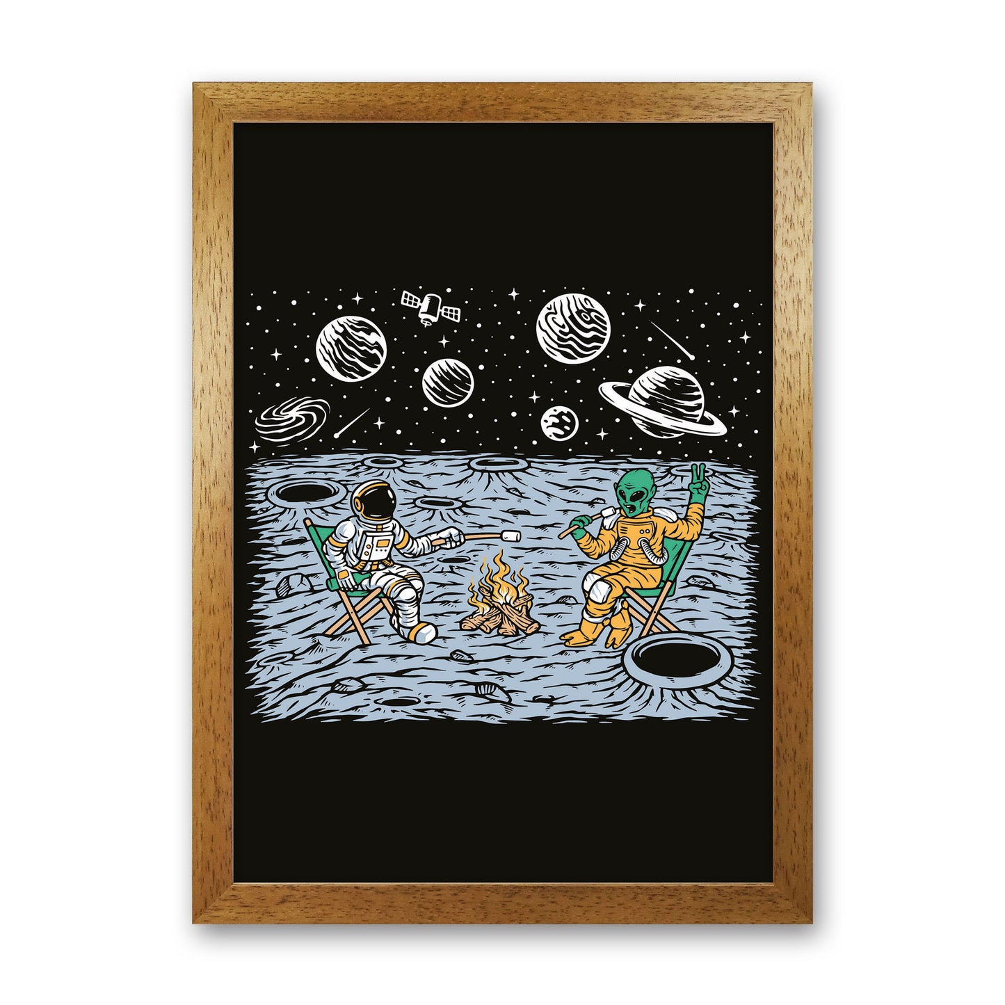 Space Camp Vibes Art Print by Jason Stanley Oak Grain