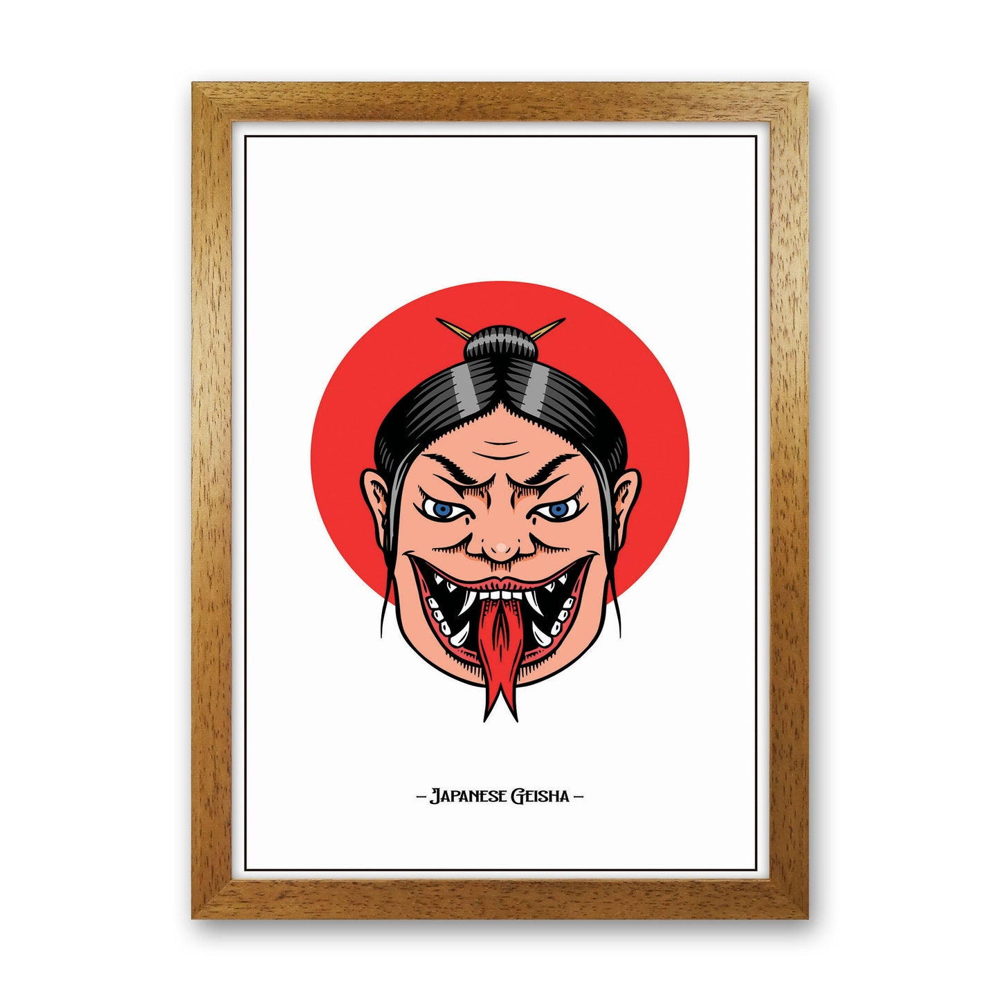 Japanese Geisha Art Print by Jason Stanley Oak Grain