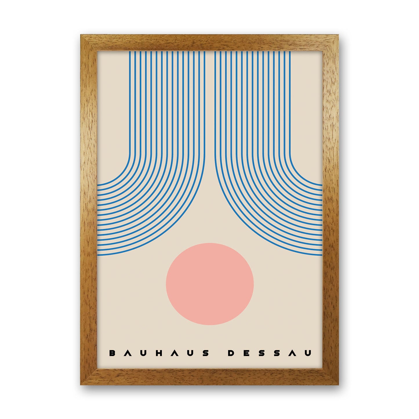 Bauhaus Design Art Print by Jason Stanley Oak Grain