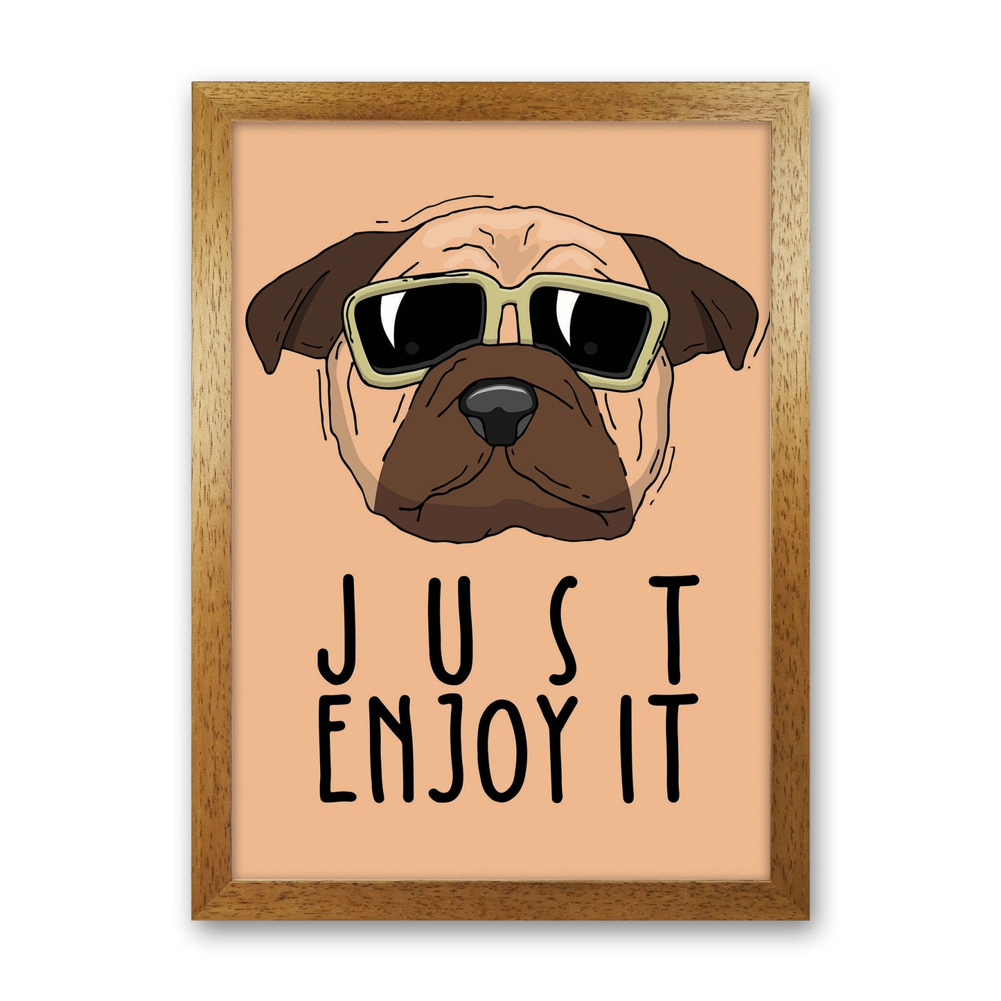 Just Enjoy It Art Print by Jason Stanley Oak Grain