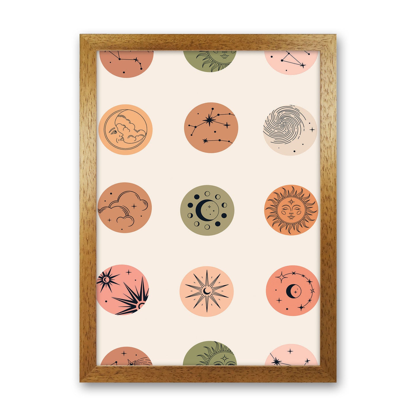 Sun And Moon Art Print by Jason Stanley Oak Grain