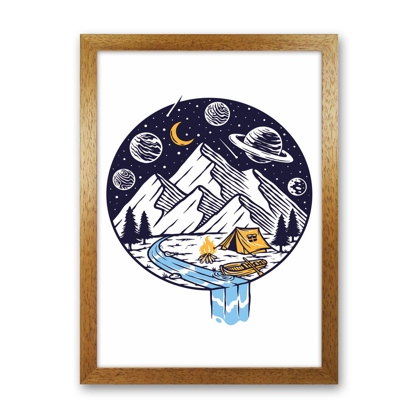 This Is Life Art Print by Jason Stanley Oak Grain