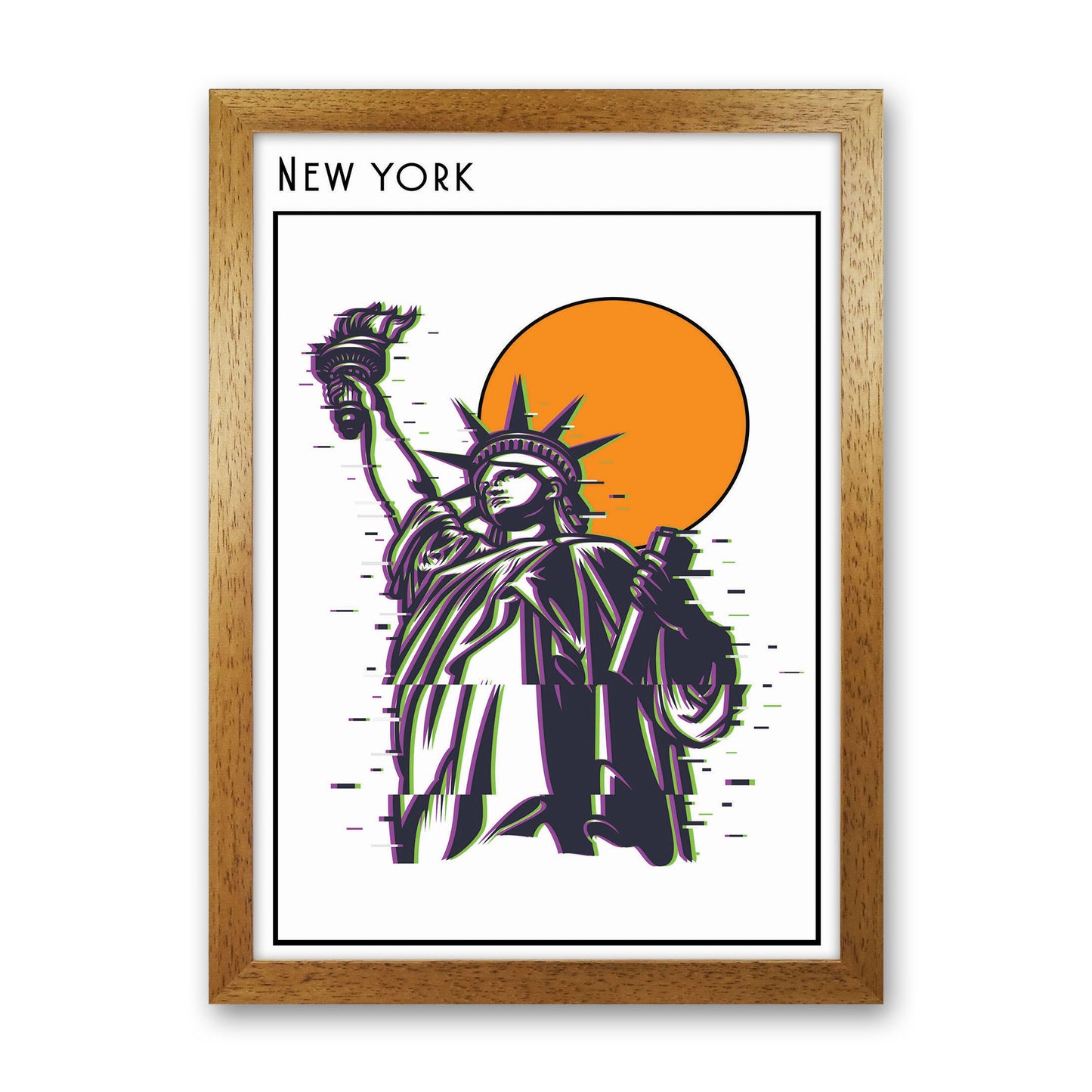 New York Art Print by Jason Stanley Oak Grain