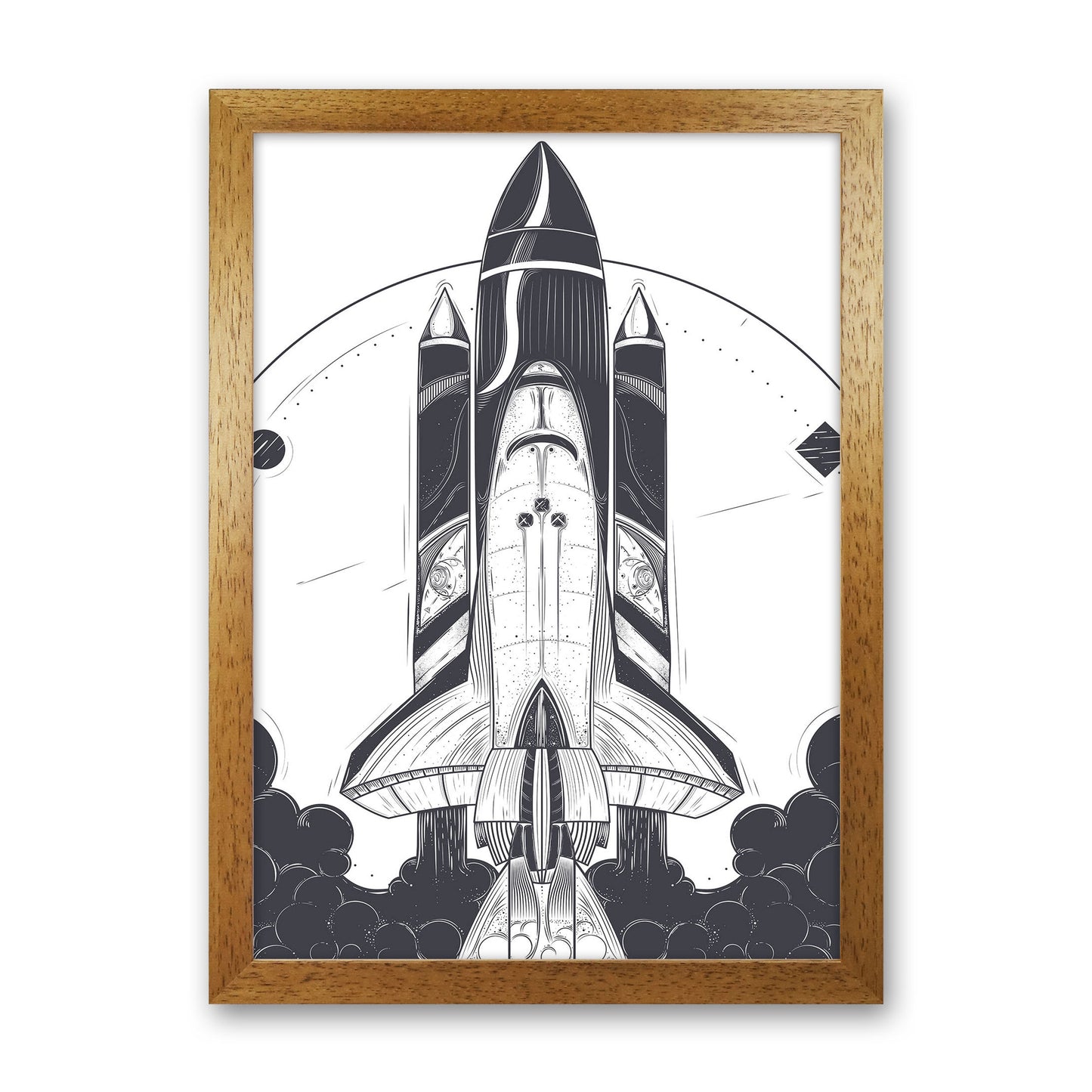 Blastoff! Art Print by Jason Stanley Oak Grain