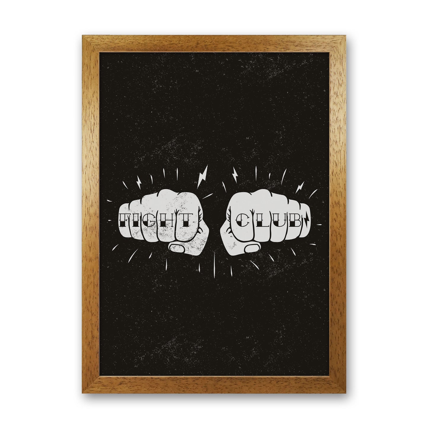 Fight Club Art Print by Jason Stanley Oak Grain