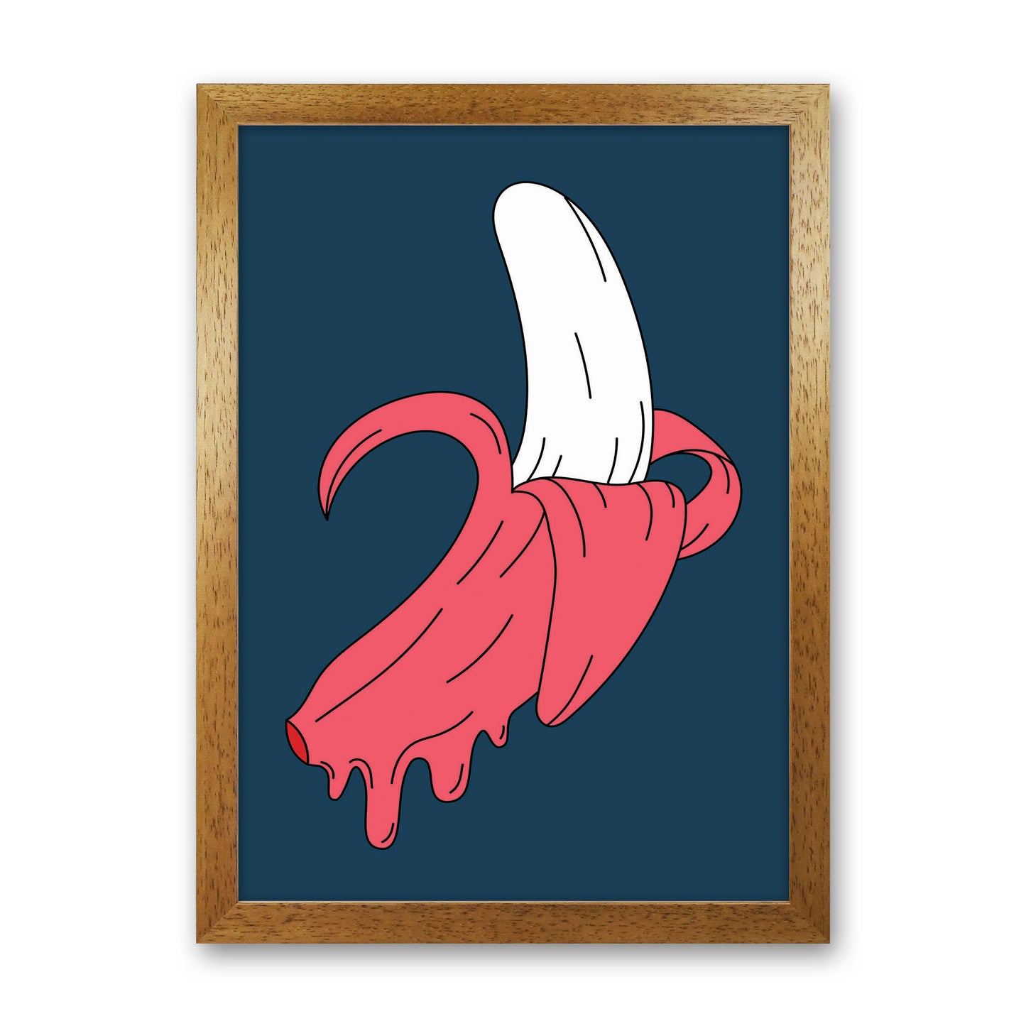 Melting Banana Art Print by Jason Stanley Oak Grain