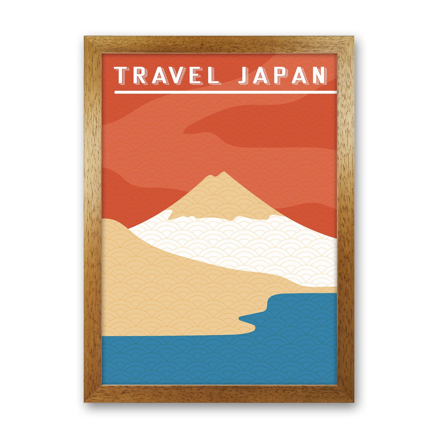 Traval Japan Minimilism II Art Print by Jason Stanley Oak Grain
