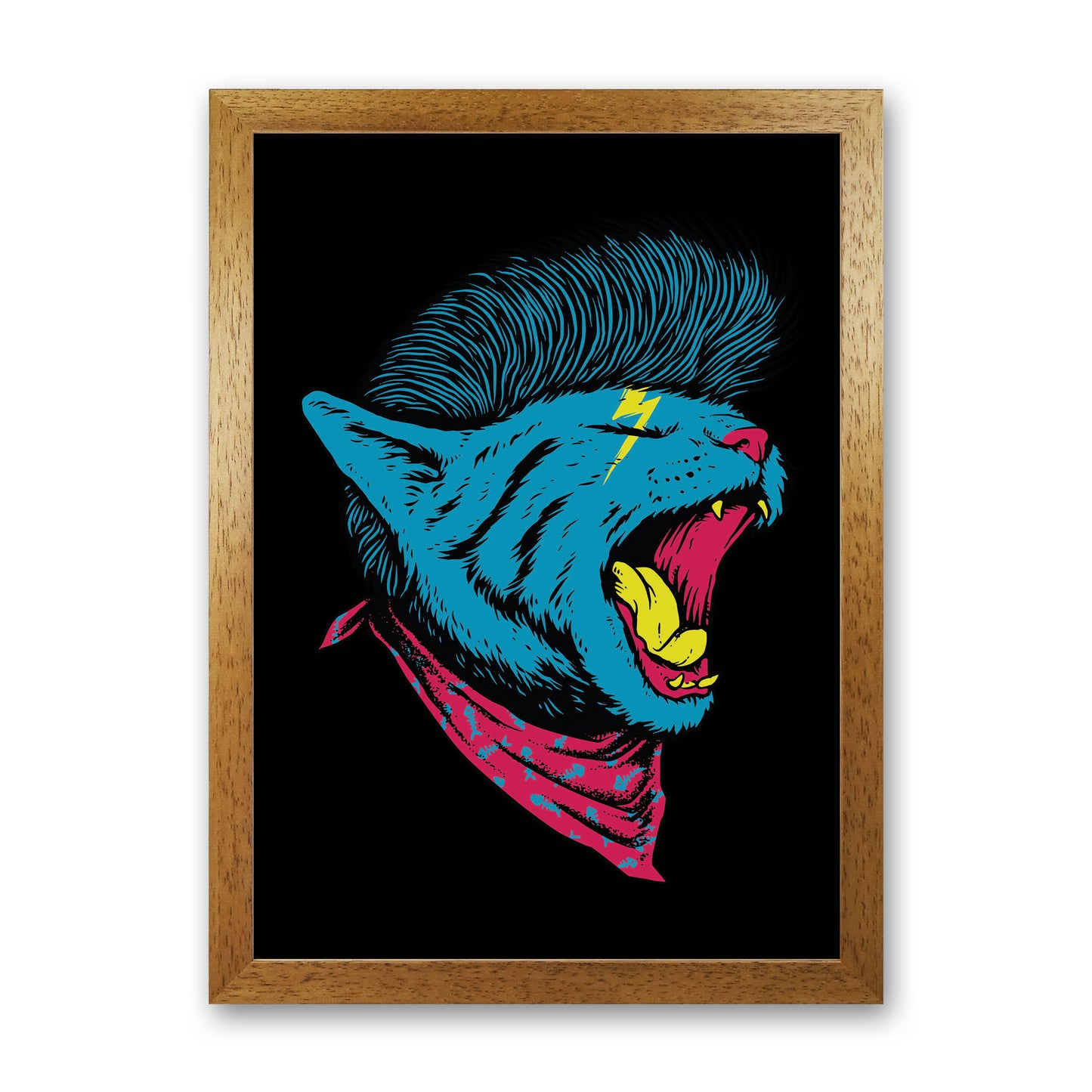 The Killer Cat Art Print by Jason Stanley Oak Grain