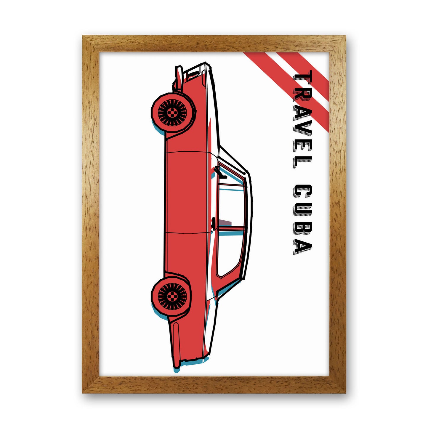 Travel Cuba Art Print by Jason Stanley Oak Grain