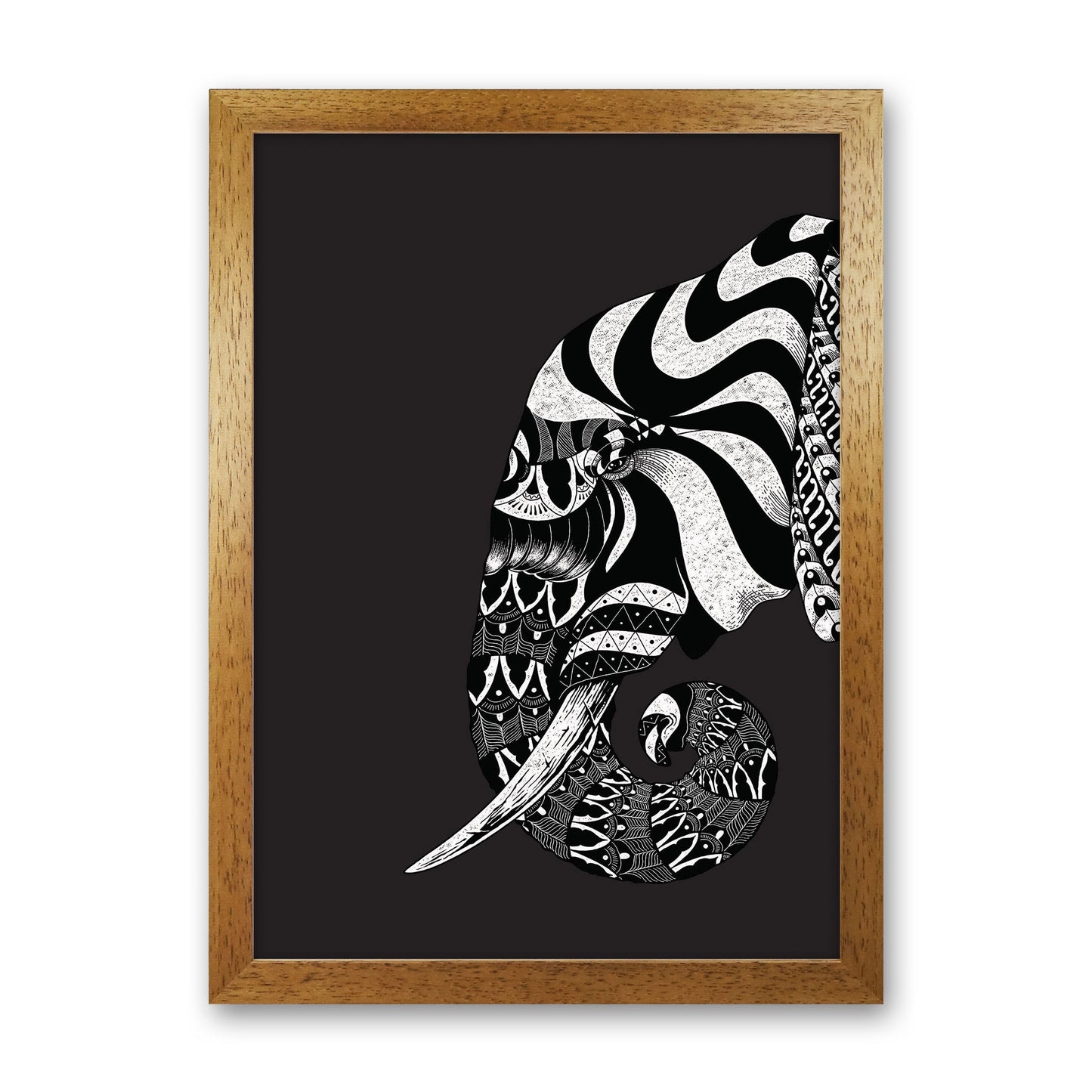 Ornate Elephant Art Print by Jason Stanley Oak Grain