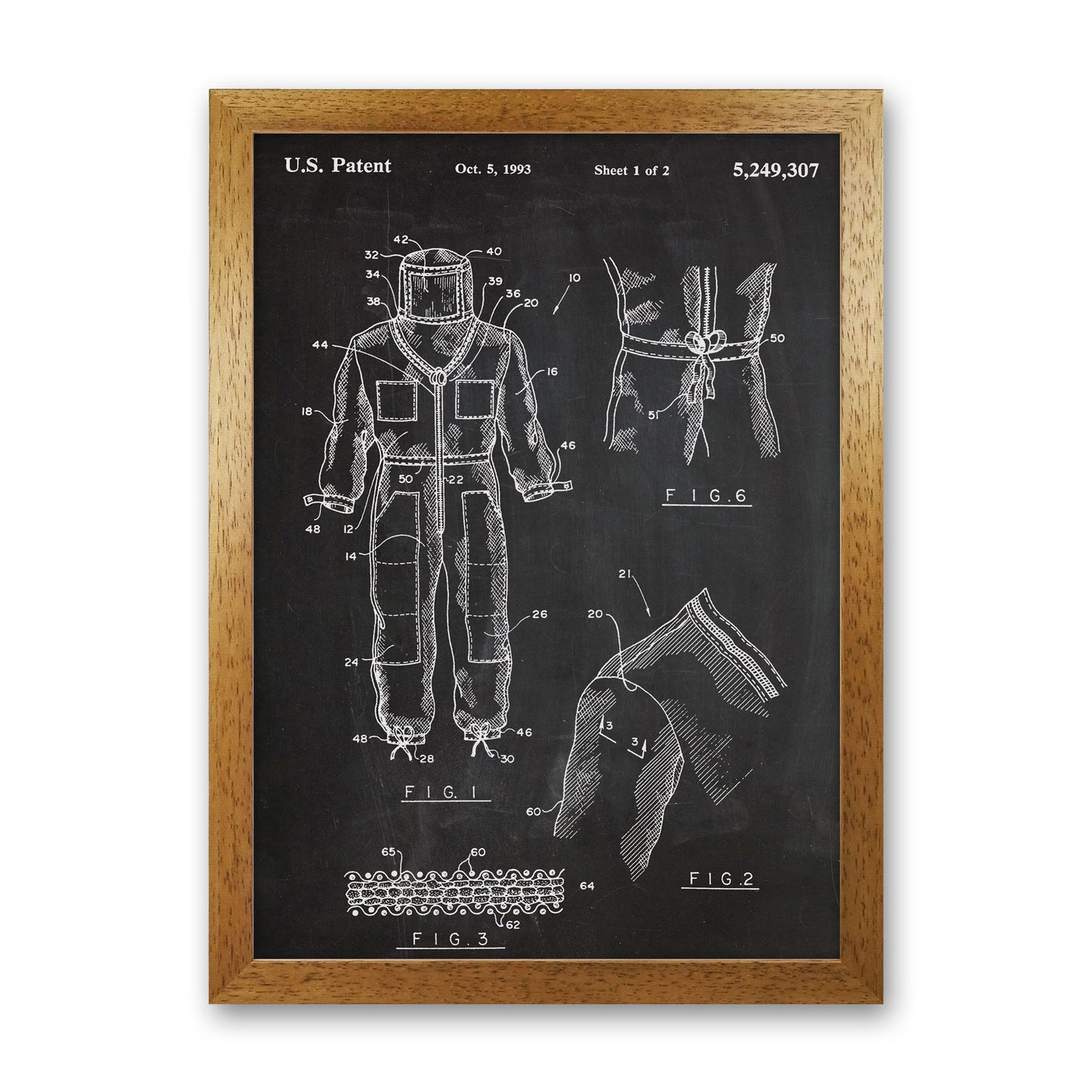 Bee Suit Patent Art Print by Jason Stanley Oak Grain
