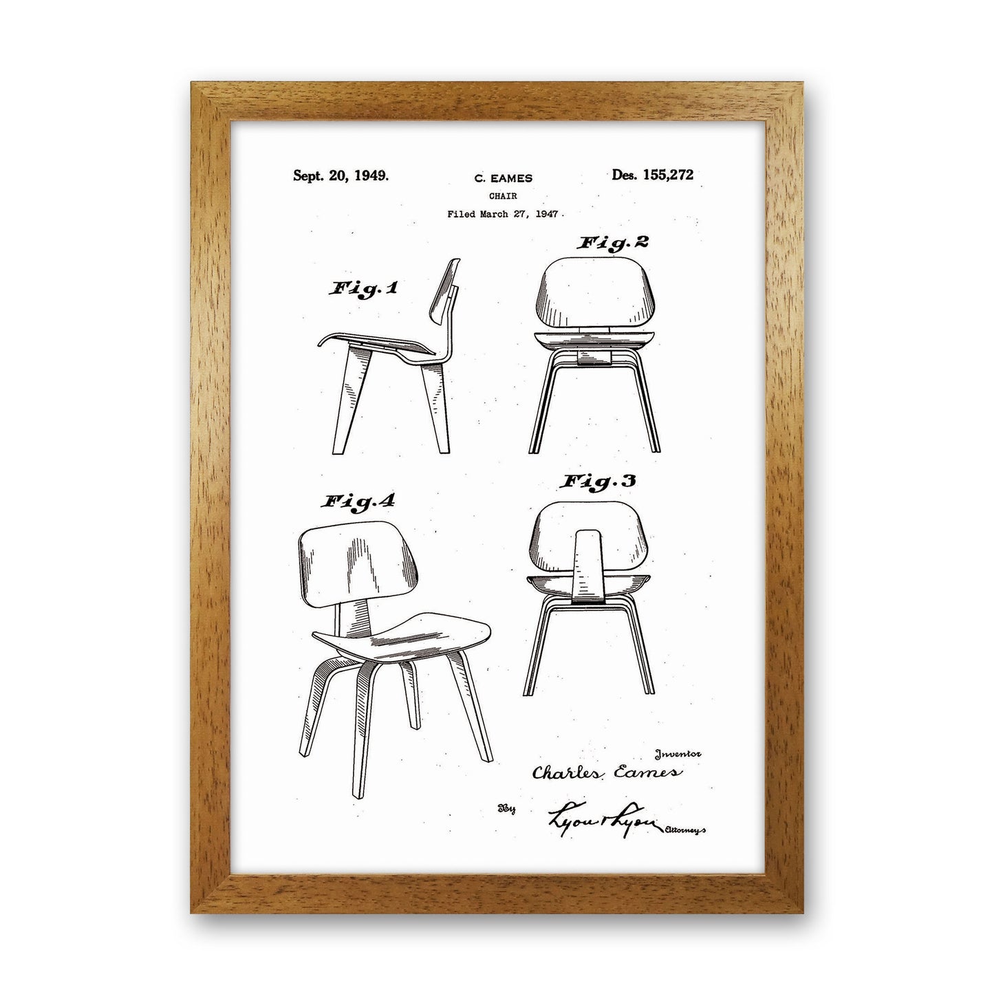 Chari Patent Art Print by Jason Stanley Oak Grain