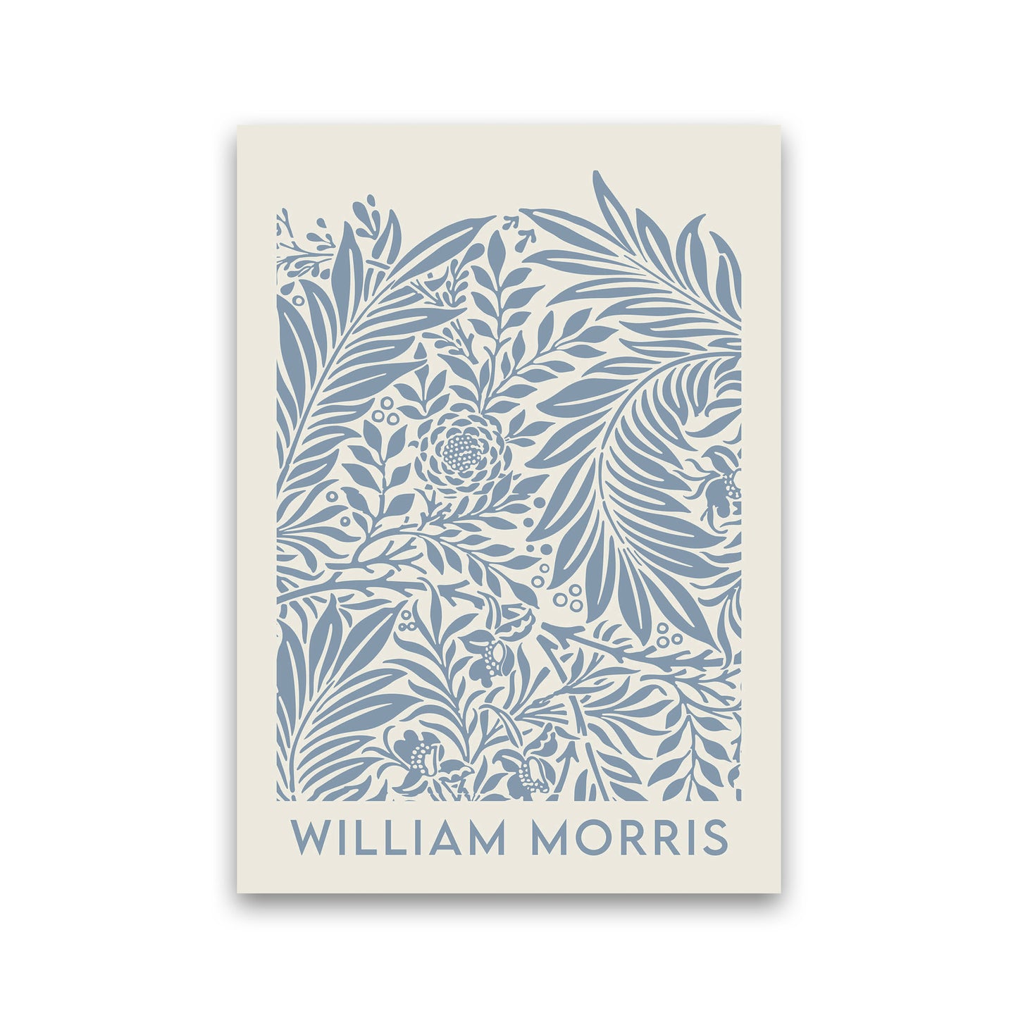 William Morris- Blue Wild Flowers Art Print by Jason Stanley Print Only