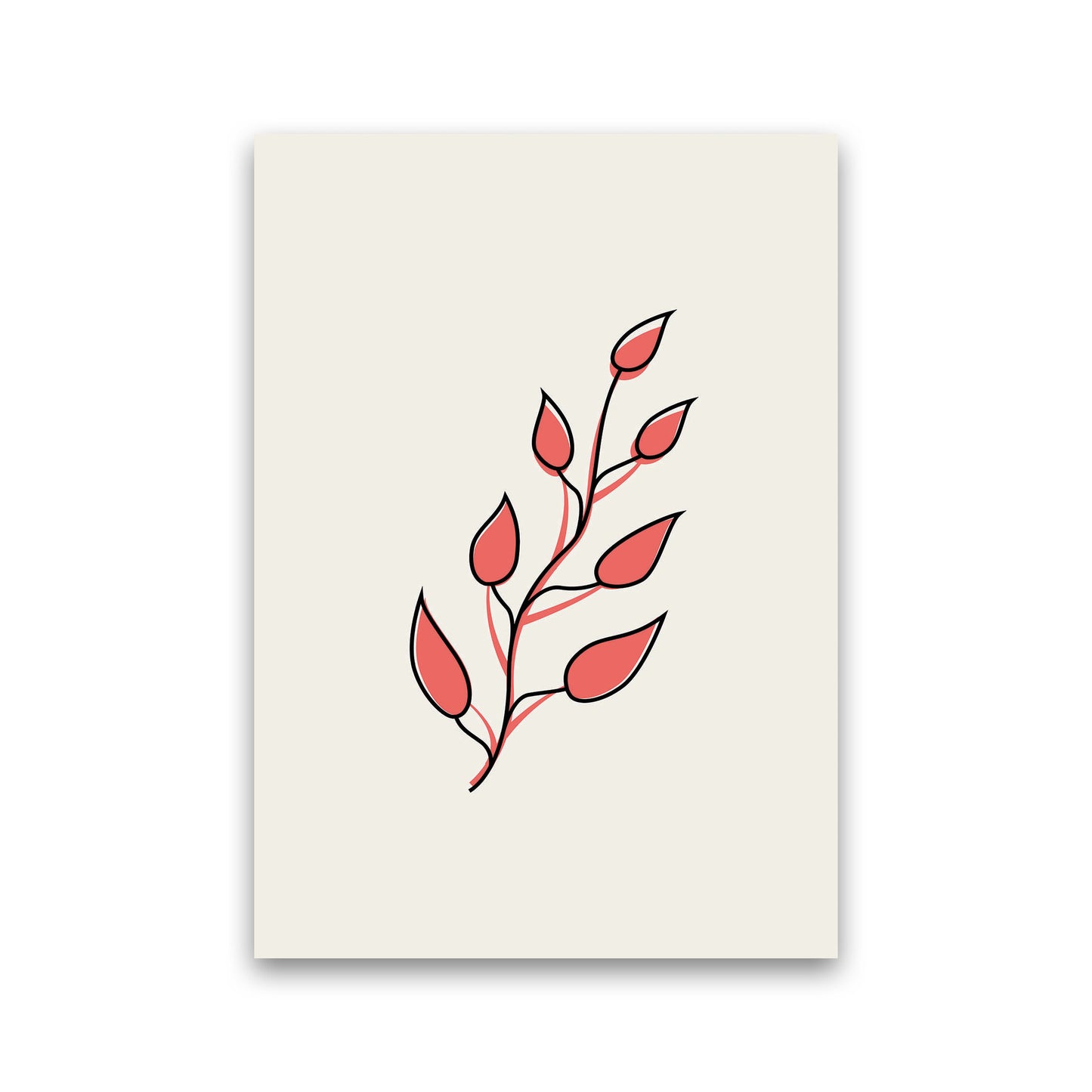 Abstract Tropical Leaves II Art Print by Jason Stanley Print Only