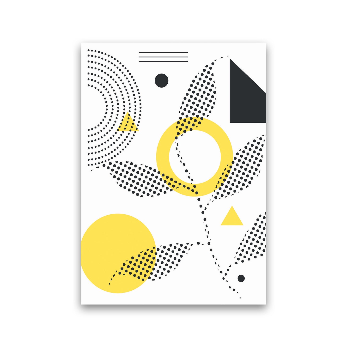 Abstract Halftone Shapes 2 Art Print by Jason Stanley Print Only