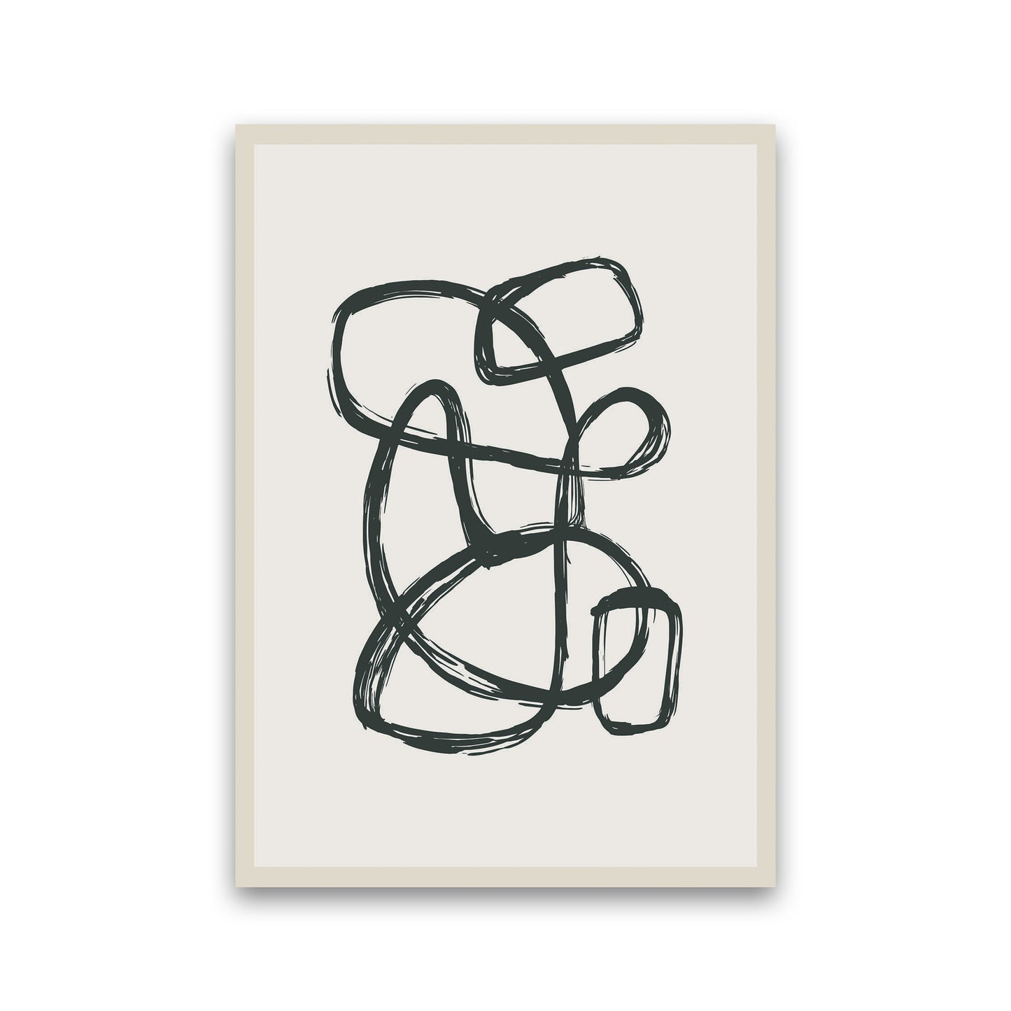 Modern Abstract Shapes 1 Art Print by Jason Stanley Print Only