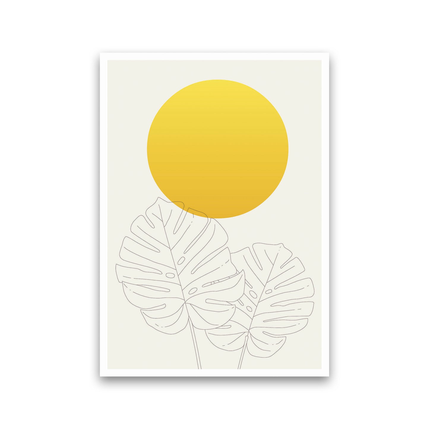 Botanical Yellow 1 Art Print by Jason Stanley Print Only