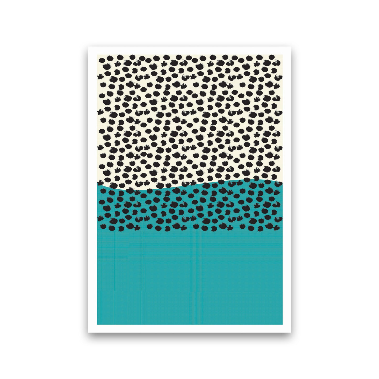 Blue Vibe Halftone Art Print by Jason Stanley Print Only