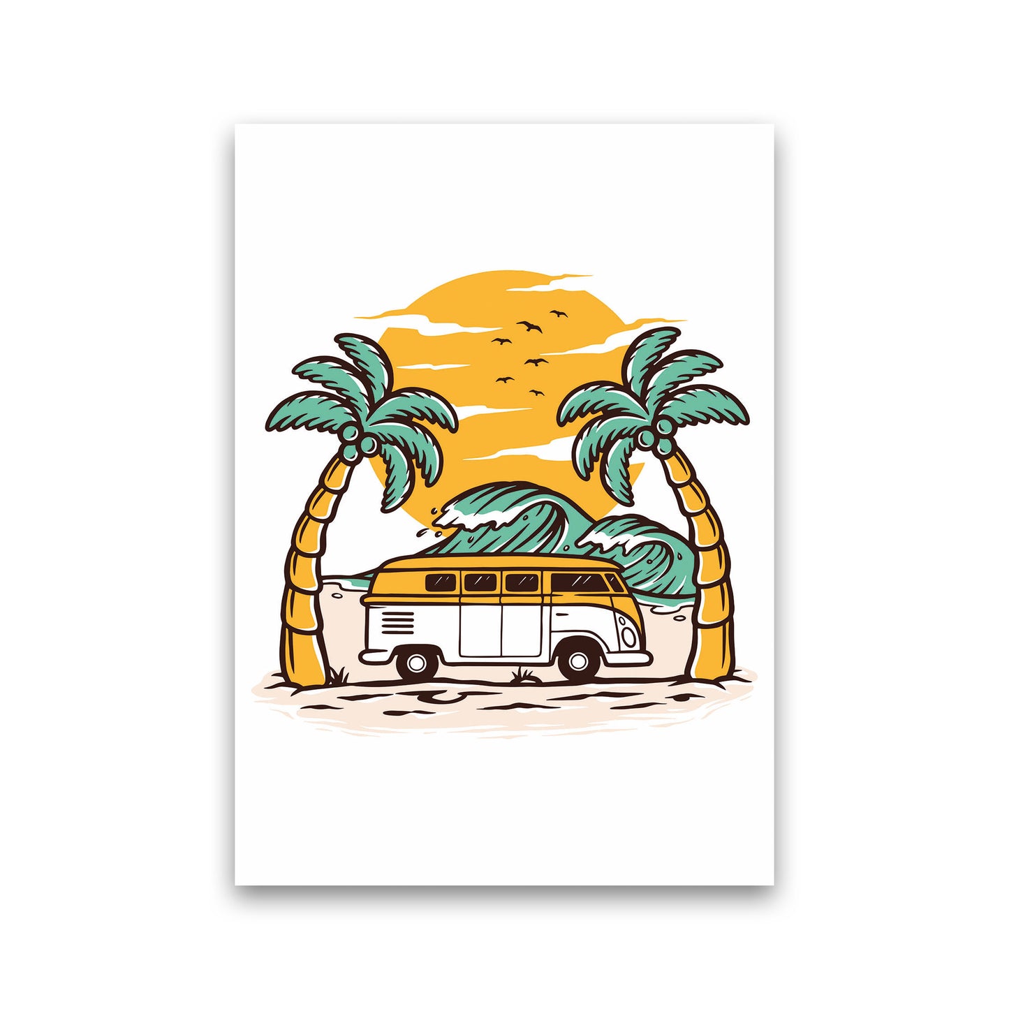 Between Two Palms Art Print by Jason Stanley Print Only
