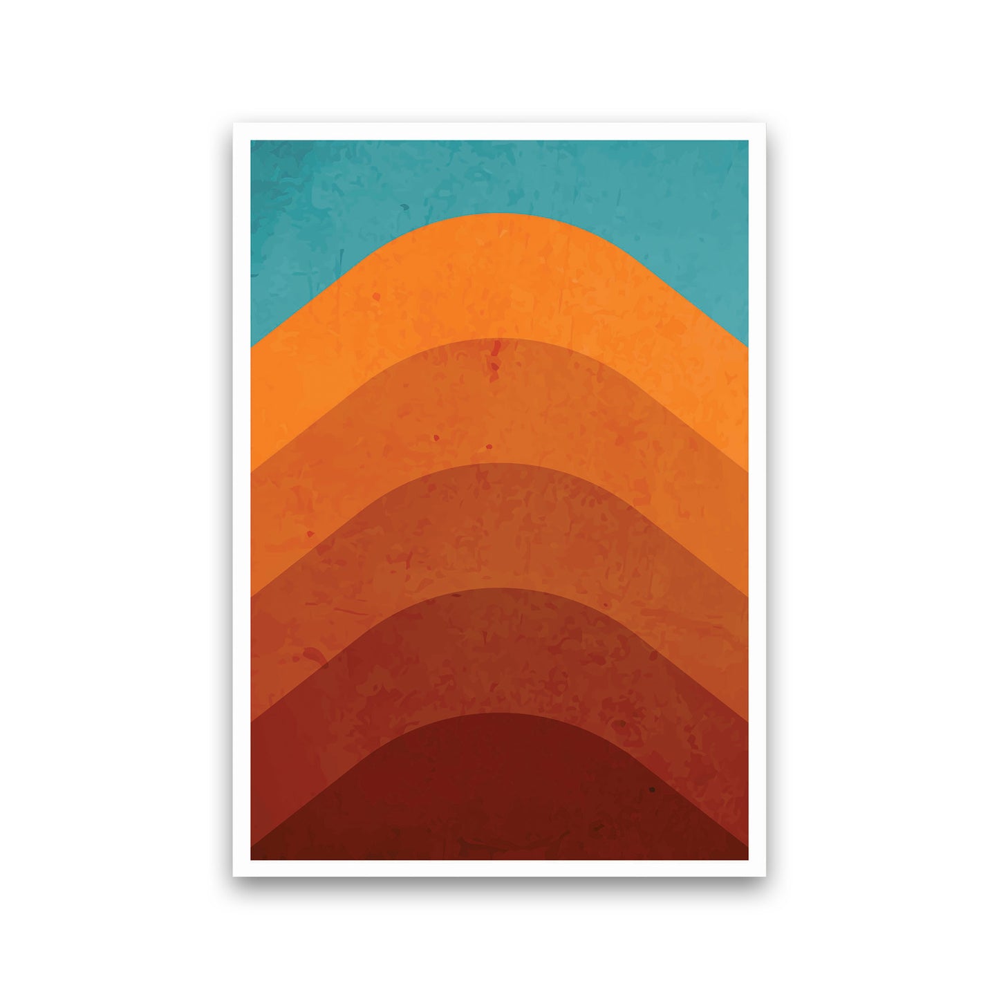 Orange Mountain Art Print by Jason Stanley Print Only