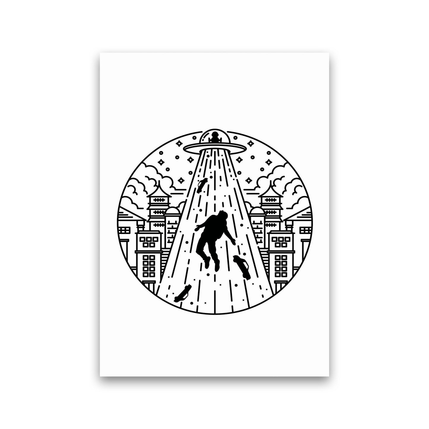 Alien Invasion Art Print by Jason Stanley Print Only