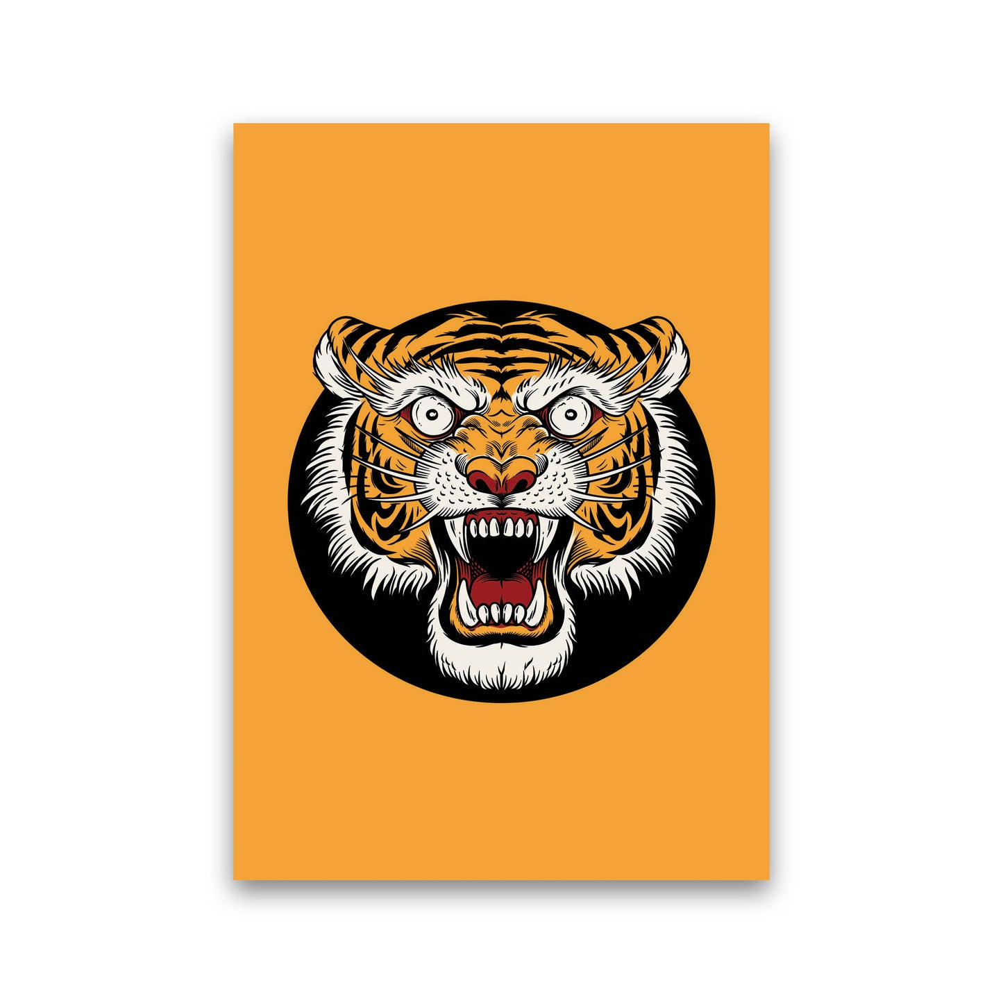 Vintage Tiger Art Print by Jason Stanley Print Only