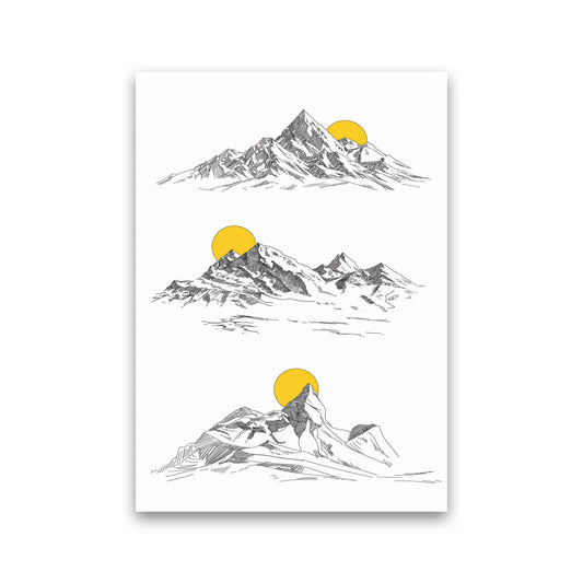 Sunny Mountains Art Print by Jason Stanley Print Only