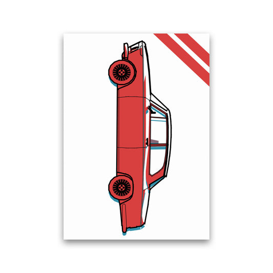 Red Car Art Print by Jason Stanley Print Only