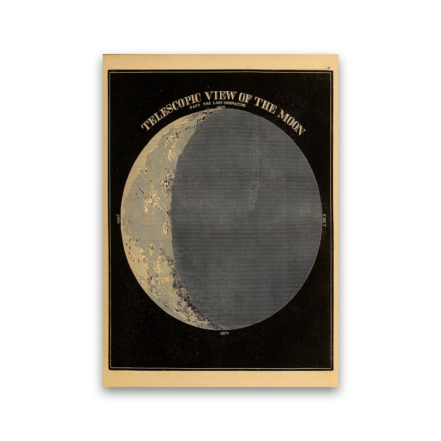 Telescopic View Of The Moon Art Print by Jason Stanley Print Only