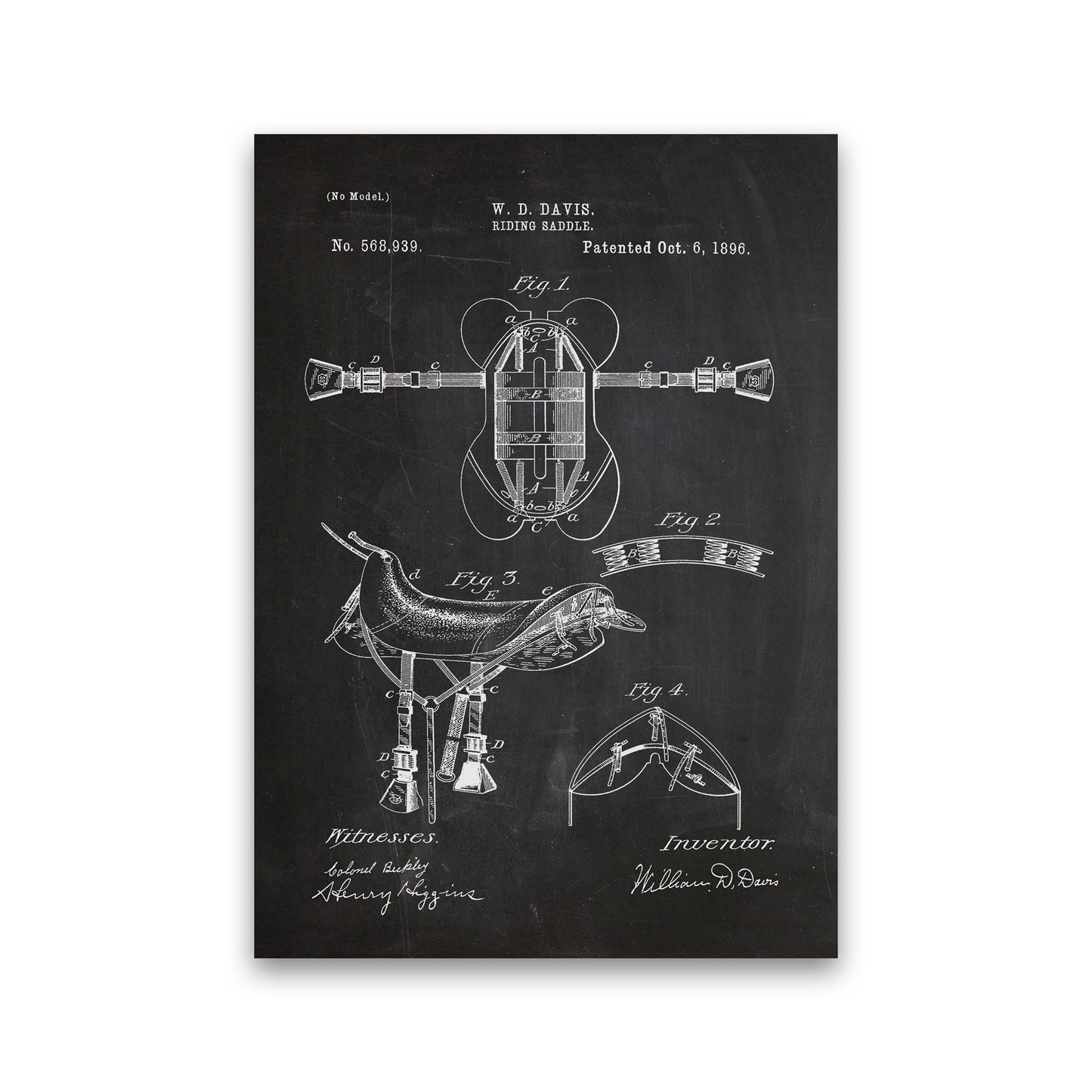 Riding Saddlepatent Art Print by Jason Stanley Print Only