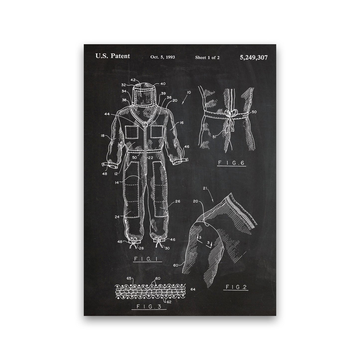 Bee Suit Patent Art Print by Jason Stanley Print Only