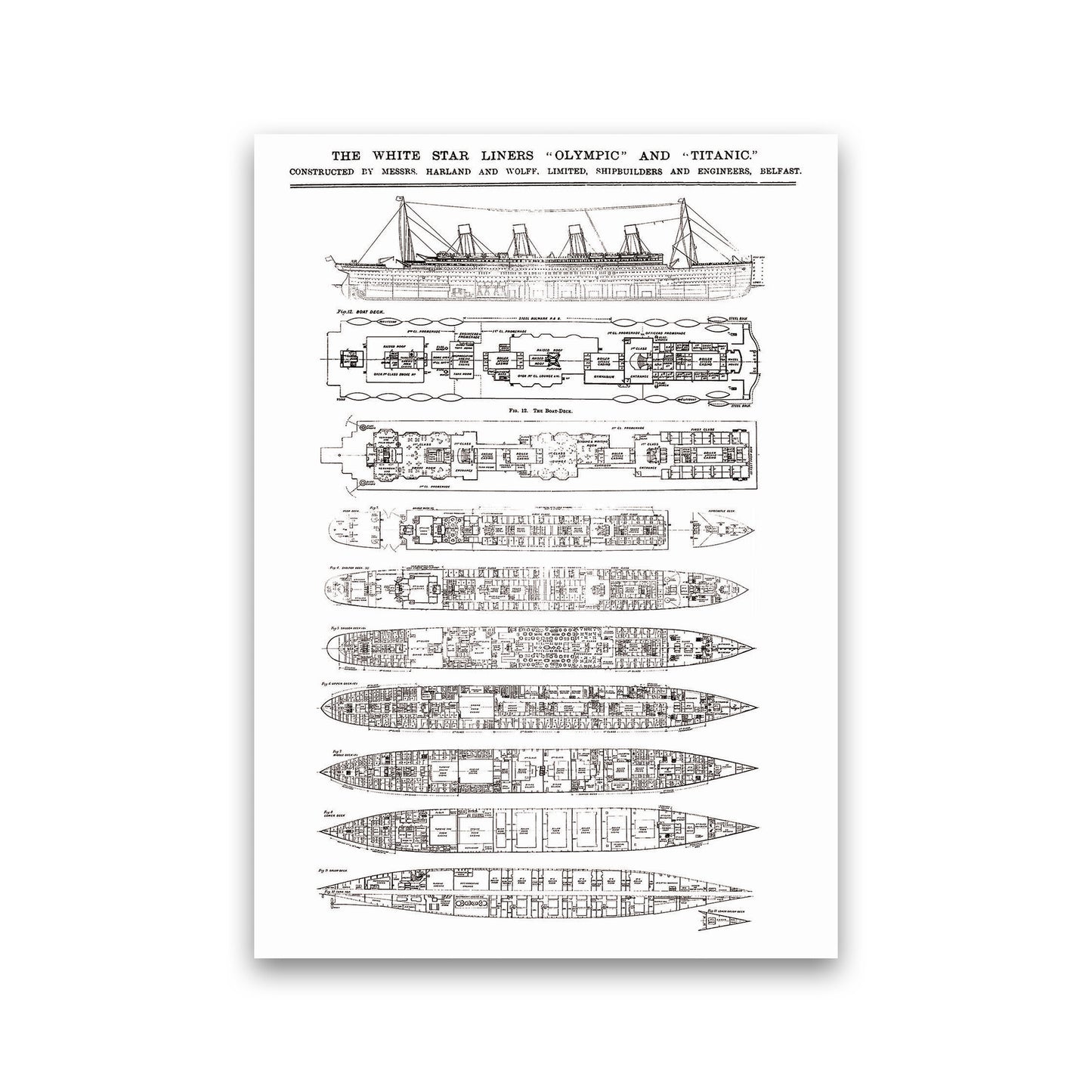 Titanic Patent Art Print by Jason Stanley Print Only