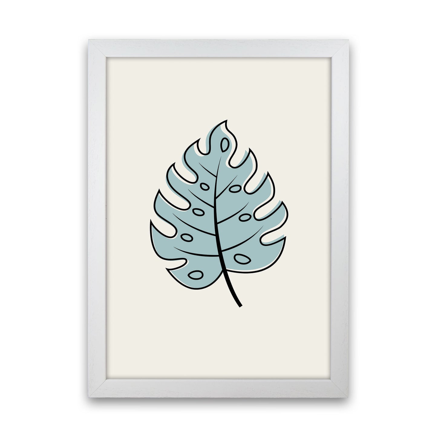 Abstract Tropical Leaves III Art Print by Jason Stanley White Grain