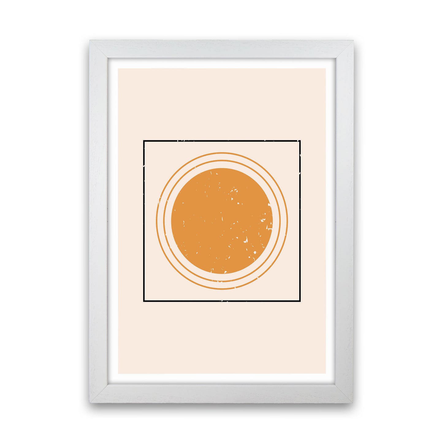 Sunshine Abstract Drawing Art Print by Jason Stanley White Grain