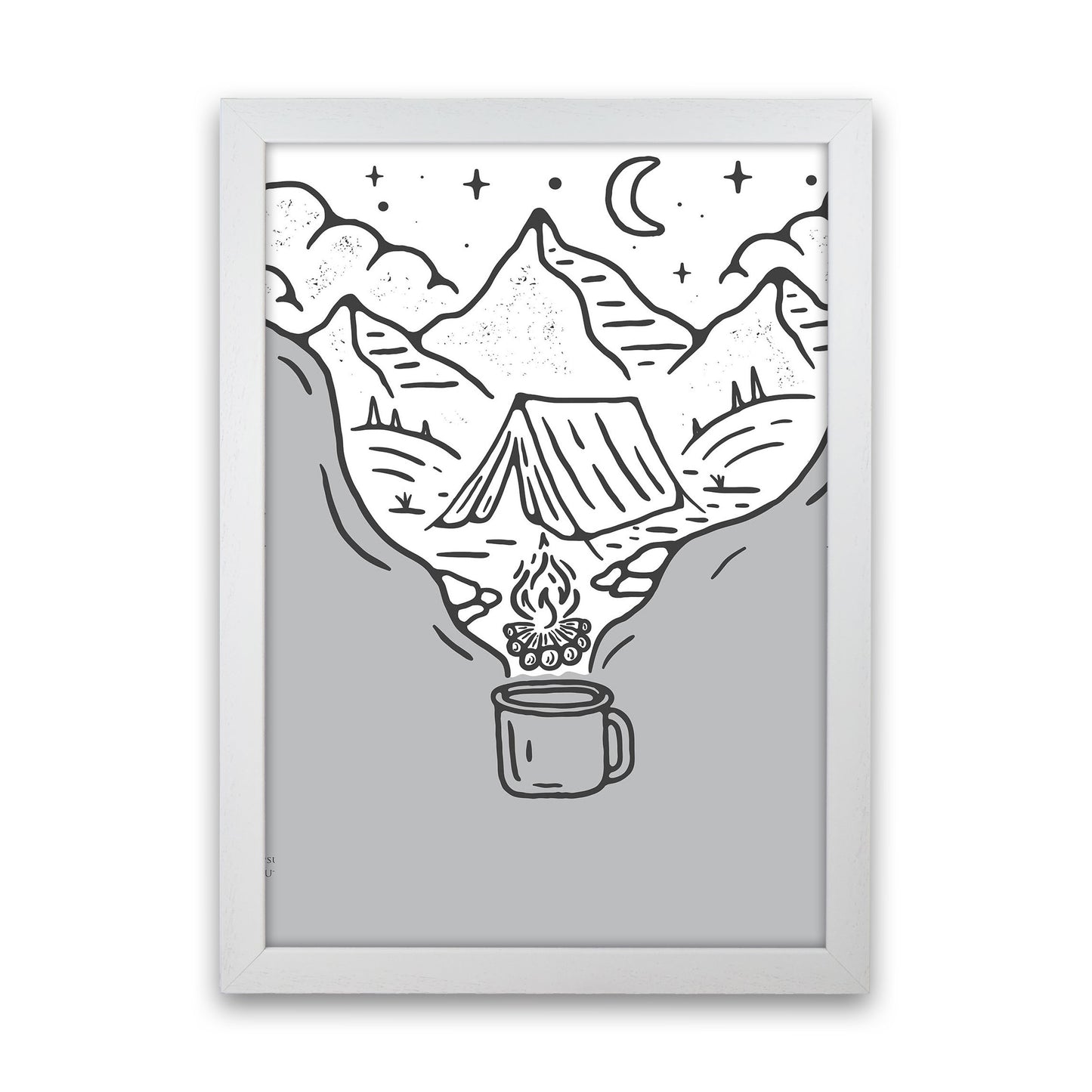 It All Started With Coffee Art Print by Jason Stanley White Grain
