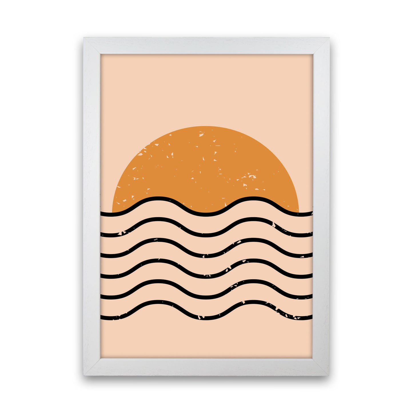 Everything Moves In Waves Art Print by Jason Stanley White Grain